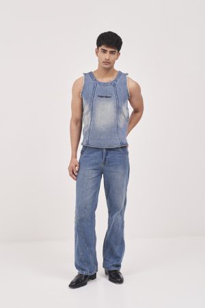 Reignverse - Blue Puckered Jeans
